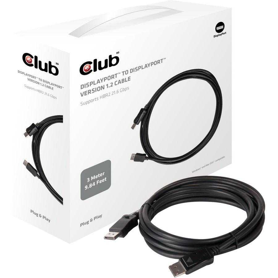 CLUB 3D, Câble Club 3D DisplayPort 1.2 3 mètres