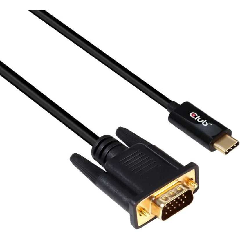 CLUB 3D, Câble actif Club 3D USB Type C vers VGA M/M 5M/16,40 pieds