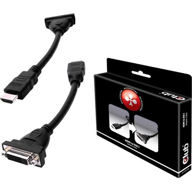 CLUB 3D, Câble adaptateur à liaison unique Hdmi vers Dvi-I Club 3D