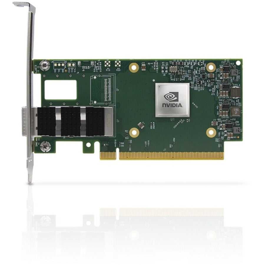 NVIDIA DS UNIQUEMENT, Carte Connectx -6 Dx En Adap, 200 Gbe à port unique Qsfp56 Pcie 4.0 Mcx623105Ae-Vdat