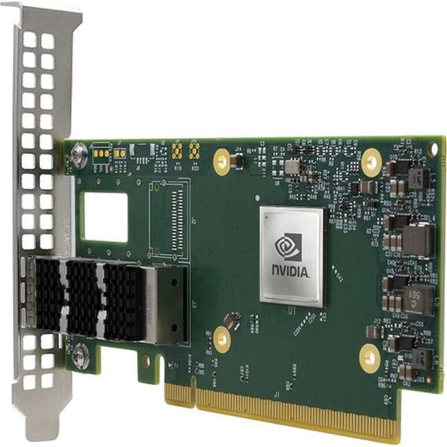 NVIDIA DS UNIQUEMENT, Carte Connectx -6 Dx En Adap, 200 Gbe à port unique Qsfp56 Pcie 4.0 Mcx623105Ae-Vdat