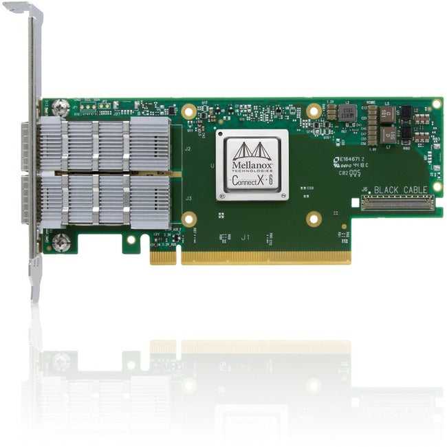 TECHNOLOGIES NVIDIA, Carte d'adaptation Connectx 6 Vpi, H200Gb/S Hdr200 Edr Ib et 200Gbe Mcx653106A-Hdat-Sp