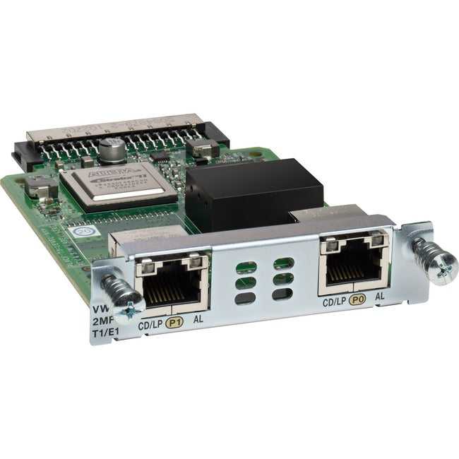 Cisco Systems, Inc., Carte d'interface vocale/Wan Multiflex Trunk Cisco Vwic3-2Mft-T1/E1 Vwic3-2Mft-T1/E1