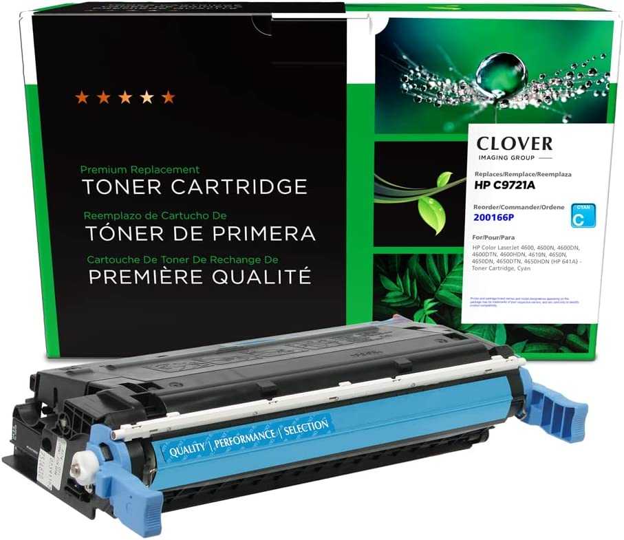 Groupe Clover Technologies, LLC, Cartouche de toner laser remise à neuf Ctg - Alternative pour HP 641A (C9721A) - Cyan - 1 de chaque