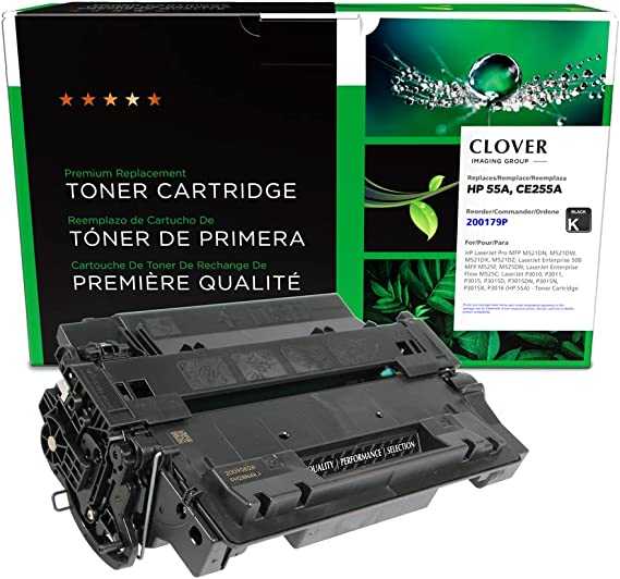 Groupe Clover Technologies, LLC, Cartouche de toner laser remise à neuf Ctg - Alternative pour Hp 55A (Ce255A) - Noir - 1 de chaque