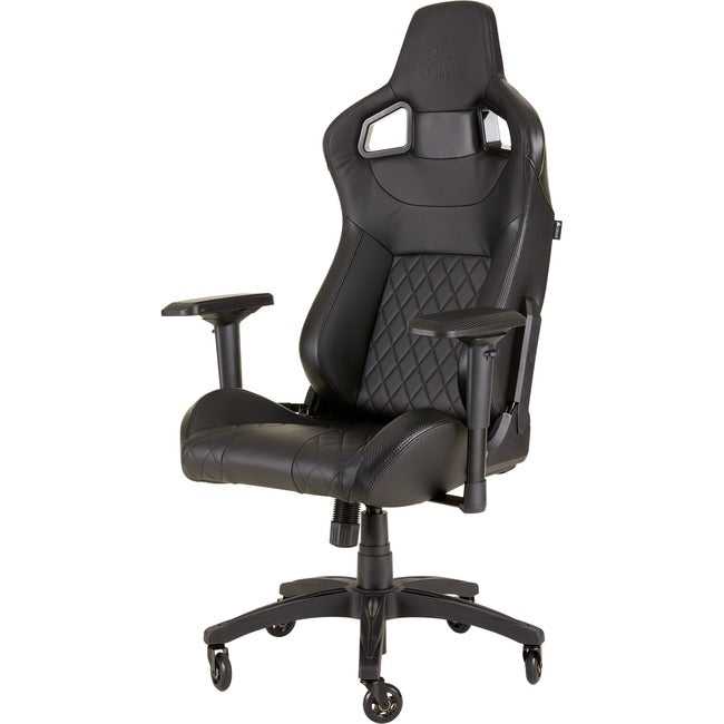 Corsaire, Chaise de jeu Corsair T1 Race 2018 - Noir/Noir