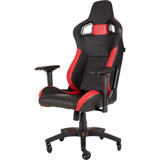 Corsaire, Chaise de jeu Corsair T1 Race 2018 - Noir/Rouge