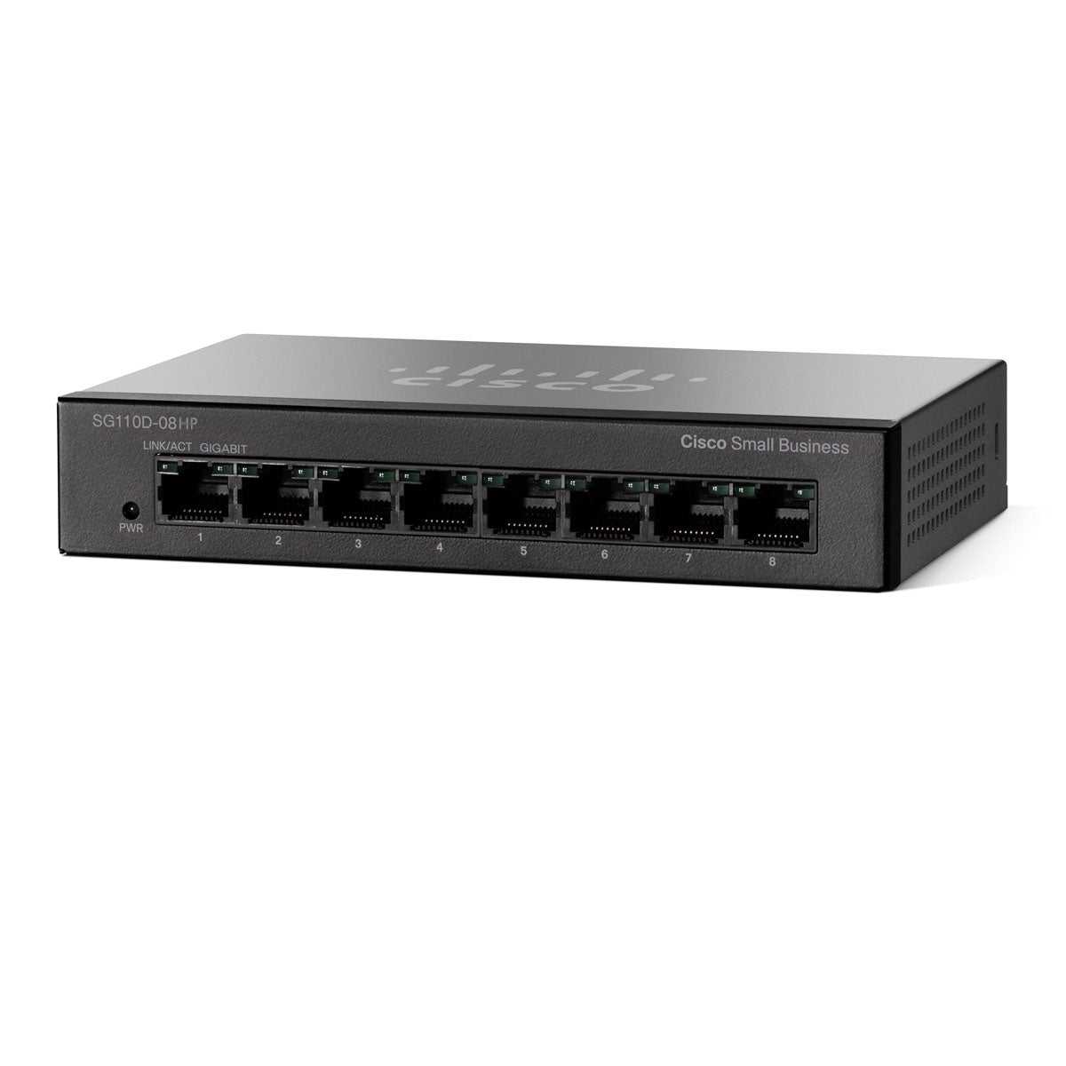 Cisco, Cisco Sg 110 Non géré L2 Gigabit Ethernet (10/100/1000) Alimentation via Ethernet (Poe) Noir