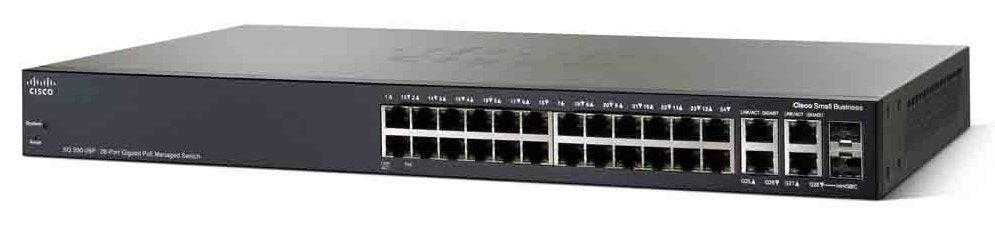 Cisco, Cisco Sg350-28 Géré L3 Gigabit Ethernet (10/100/1000) Noir