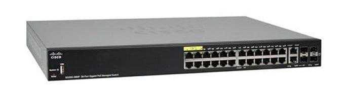 Cisco, Cisco Sg350 Géré L3 Gigabit Ethernet (10/100/1000) Alimentation via Ethernet (Poe) 1U Noir