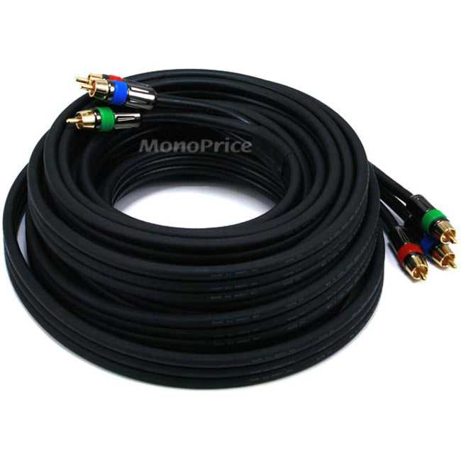 MONOPRICE, INC., Cl2 3-Rca Coaxial (Rg-6/U) - Noir 25Ft