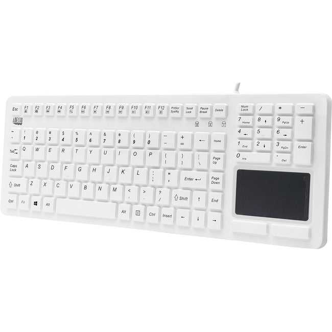 ADESSO, Clavier tactile étanche, silicone antimicrobien lavable