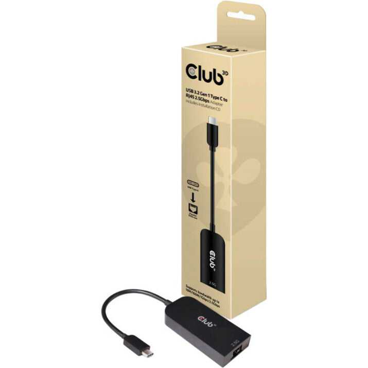 CLUB 3D, Club 3D USB 3.2 Gen1 Type C vers Rj45 2,5 Gbit/s