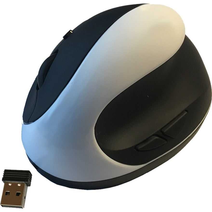 ERGOGUES, Comfi Ii ergonomique sans fil, souris d'ordinateur blanche