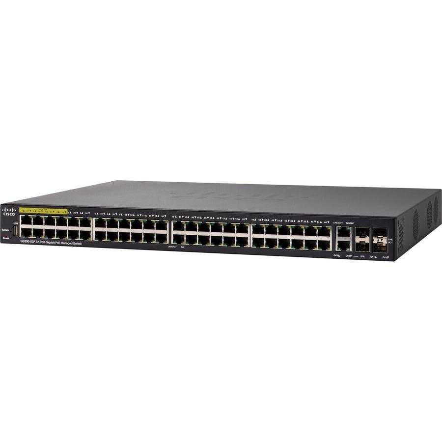 Cisco Systems, Inc., Commutateur administrable PoE Gigabit à 52 ports Cisco SG350-52P