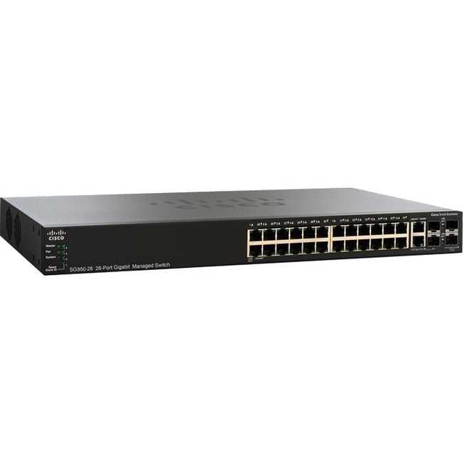 Cisco Systems, Inc., Commutateur géré Gigabit Cisco Sg350-28 à 28 ports reconditionné