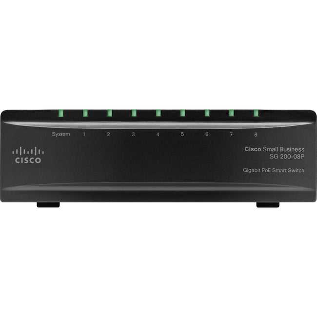 Cisco Systems, Inc., Commutateur intelligent PoE Gigabit Sg200-08P de Cisco