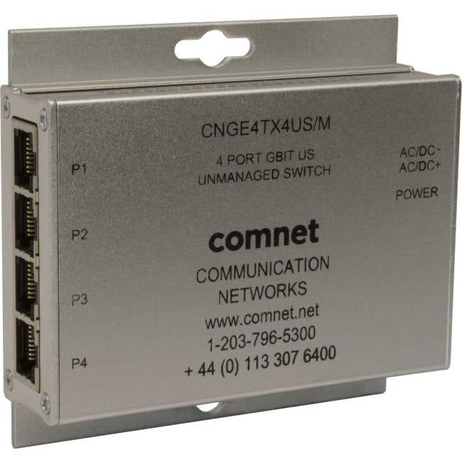 COMNET, Comnet 10/100/1000 Mbps 4 ports Ethernet commutateur non géré Cnge4Tx4Us/M