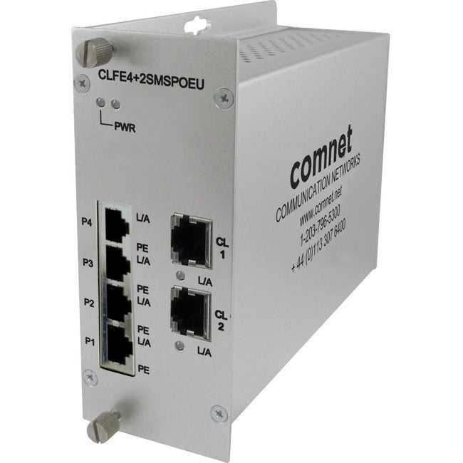 COMNET, Comnet 10/100Tx Drop/Insert/Repeat 4Tx/2Ex commutateur autogéré avec Poe+ Clfe4+2Smspoec