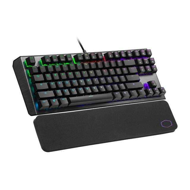 Maître du refroidisseur, Cooler Master Ck-530-Gktl1-Us Clavier de jeu filaire USB avec interrupteur bleu (noir gunmetal)