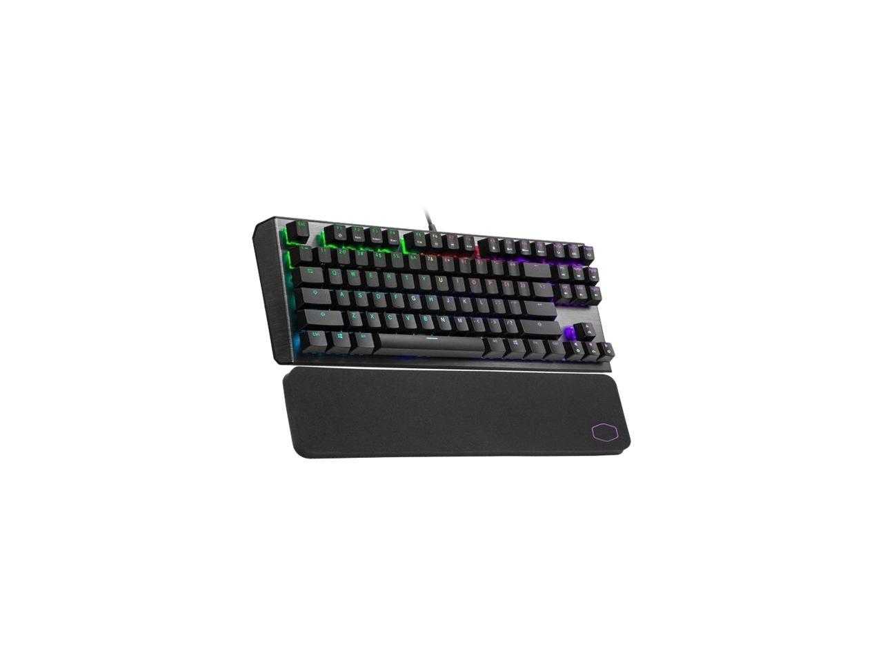 Maître du refroidisseur, Cooler Master Ck-530-Gktm1-Us Clavier de jeu filaire USB avec interrupteur marron (noir gunmetal)