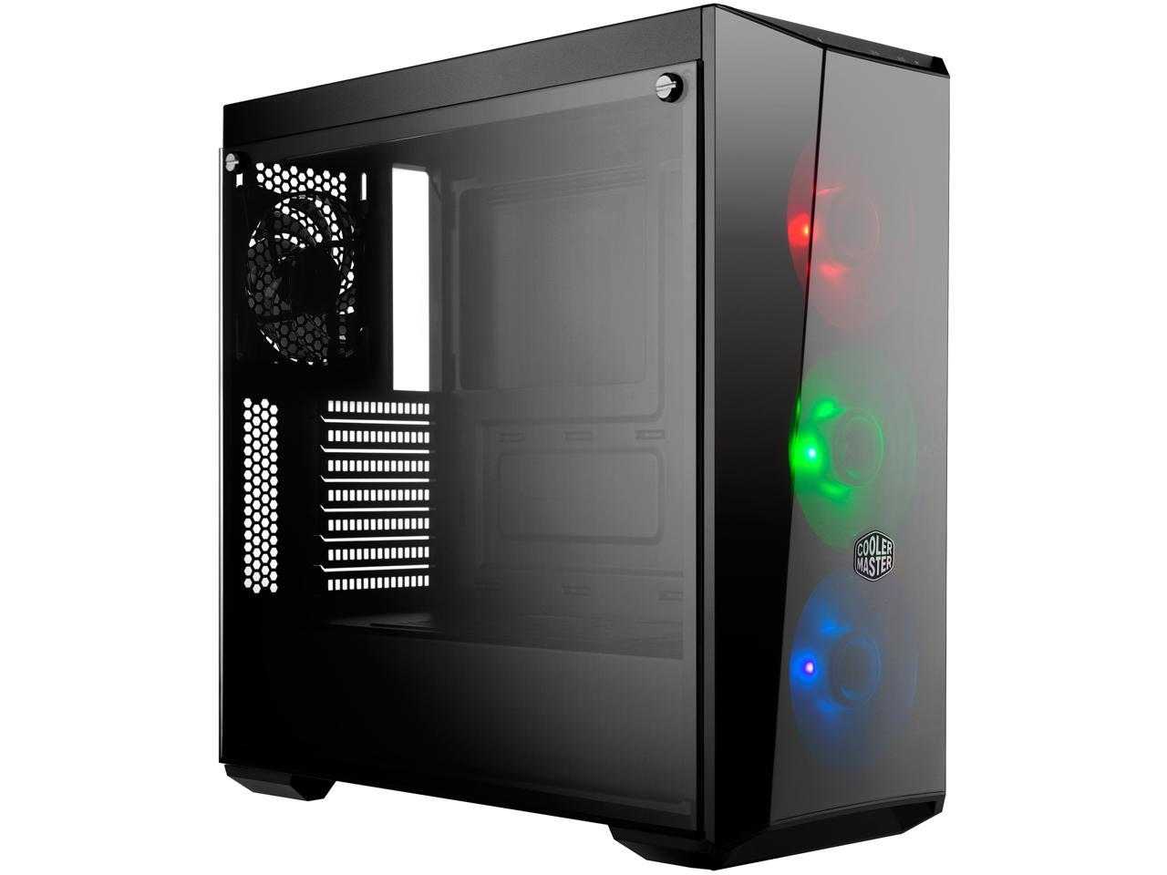 Maître du refroidisseur, Cooler Master Masterbox Lite 5 Argb Mcw-L5S3-Kgnn-05 Noir Acier, Plastique, Verre trempé Atx Mid Tower Boîtier d'ordinateur