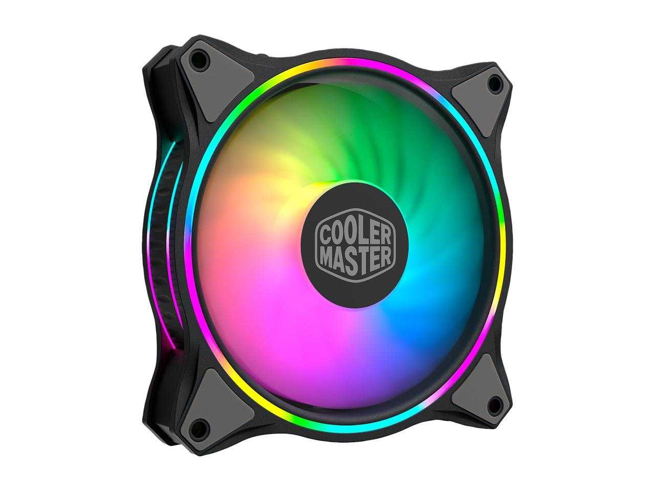 Maître du refroidisseur, Cooler Master Masterfan Mf120 Halo Duo-Ring adressable éclairage RVB 120 mm, lot de 3 avec 24