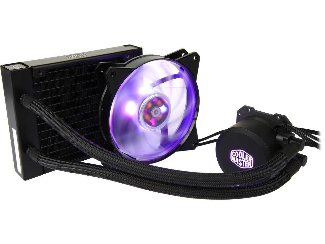 Maître du refroidisseur, Cooler Master Masterliquid Ml120L Rgb Refroidisseur liquide de processeur en boucle fermée, radiateur 120 mm, double chambre Rgb