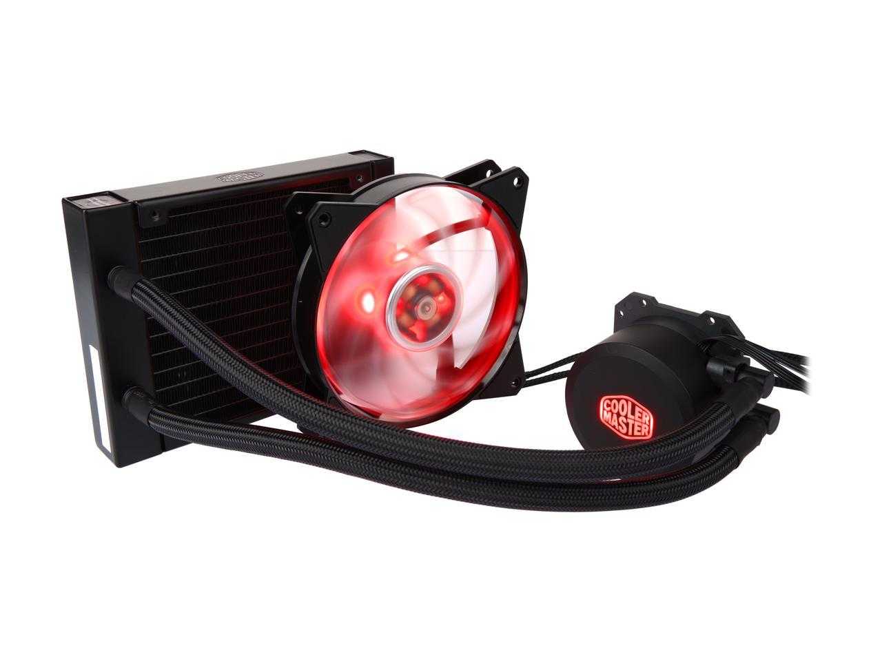 Maître du refroidisseur, Cooler Master Masterliquid Ml120L Rgb Refroidisseur liquide de processeur en boucle fermée, radiateur 120 mm, double chambre Rgb