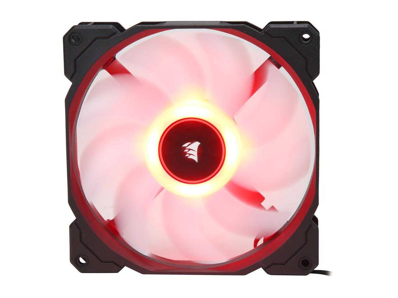 Corsaire, Corsair Af Series Af140 Led (2018) Co-9050089-Ww Ventilateur de boîtier à LED rouge 140 mm, paquet de 2