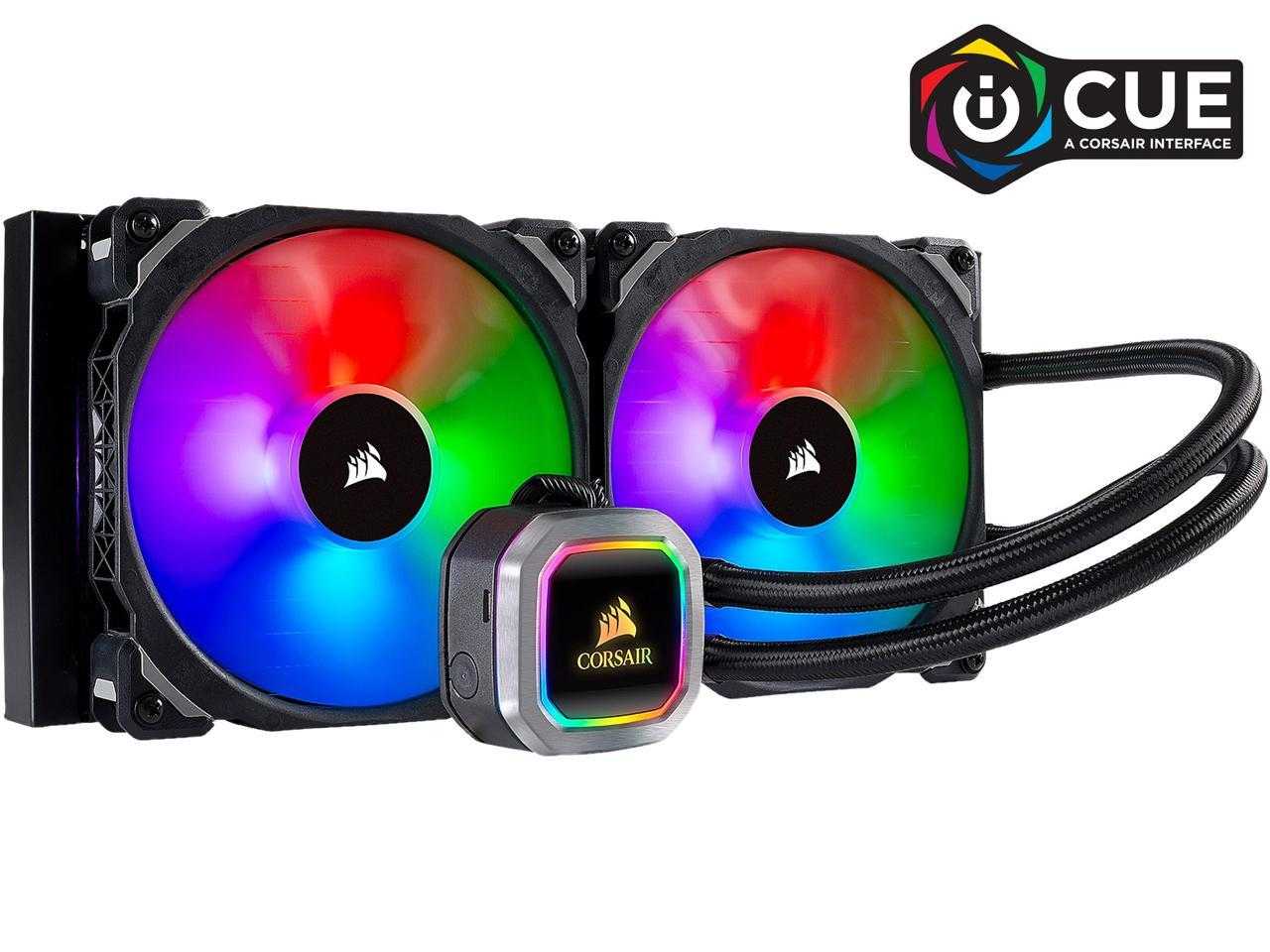 Corsaire, Corsair Hydro Series, H115I Rgb Platinum, 280 mm, 2 ventilateurs Ml Pro 140 Mm Rgb Pwm, éclairage et ventilateur RVB Cw-9060038-Ww/Rf