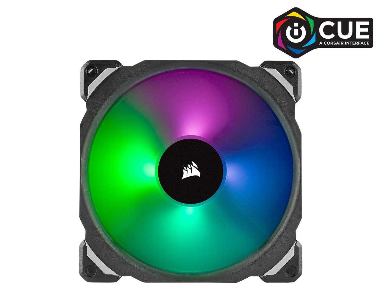 Corsaire, Corsair Ml140 Pro Rgb, ventilateur Pwm LED RVB à lévitation magnétique de qualité supérieure de 140 mm, Co-9050077-Ww. Paquet unique.