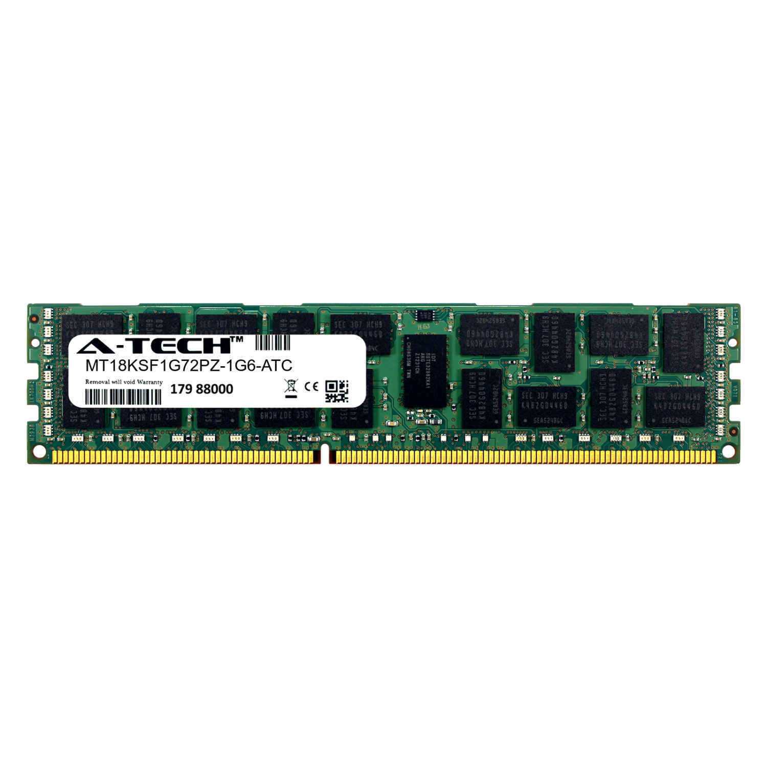 CRUCIAL/MICRON - IMSOURCING, Crucial/Micron - Module de mémoire Imsourcing Ddr3 Sdram 8 Go Mt18Ksf1G72Pz-1G6