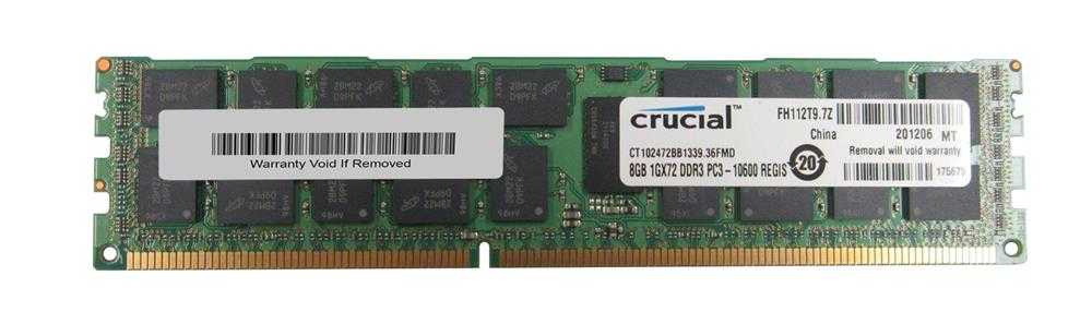 CRUCIAL/MICRON - IMSOURCING, Crucial/Micron - Module de mémoire Sdram Ddr3 Imsourcing de 8 Go Ct102472Bb1339.36Fmd