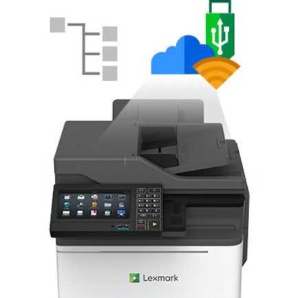 IMPRIMANTES LEXMARK, Cx625Ade Taa Cac Hv avec 4 ans, réparation sur site Air Force