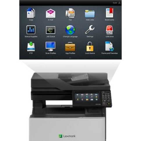 IMPRIMANTES LEXMARK, Cx725De Taa Cac Lv W/ 4Yr, réparation sur site Air Force