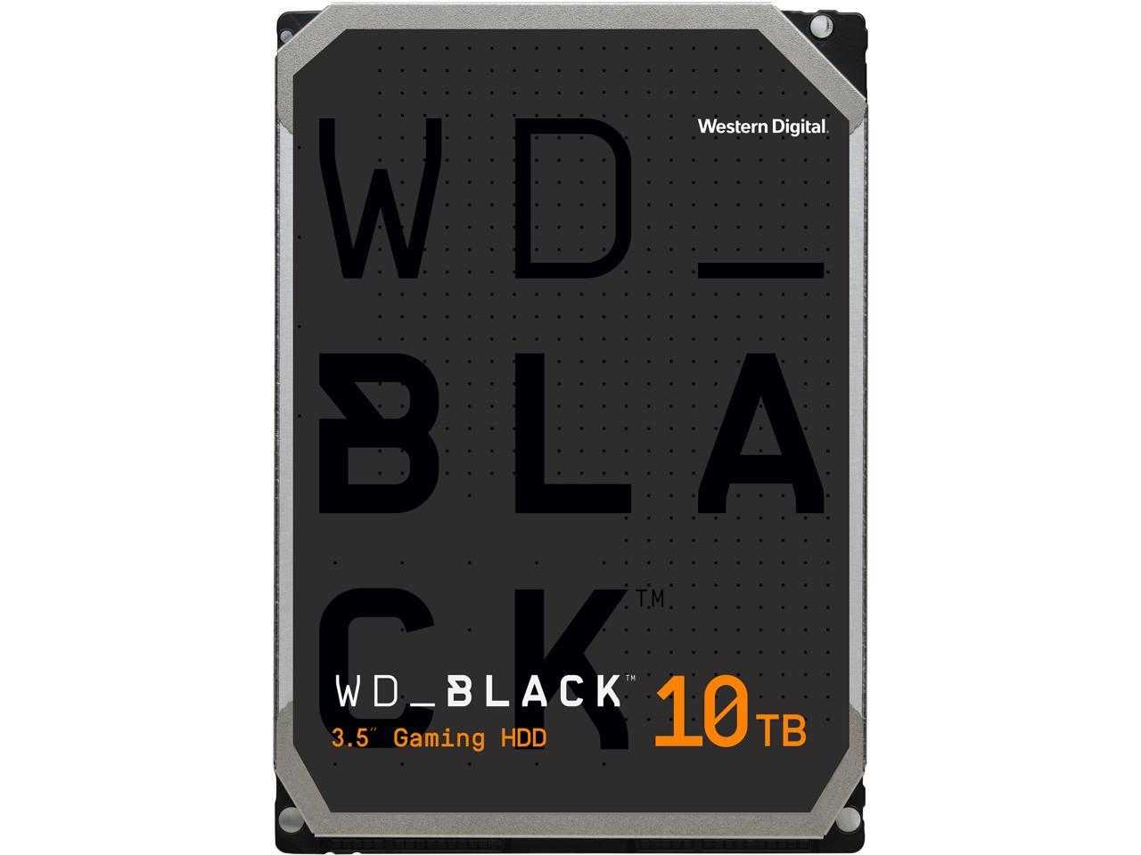 Numérique occidental, Disque dur de bureau Wd Black 10 To Performance - 7200 tr/min Sata 6 Gb/S 256 Mo de cache 3,5 pouces - Wd101Fzbx