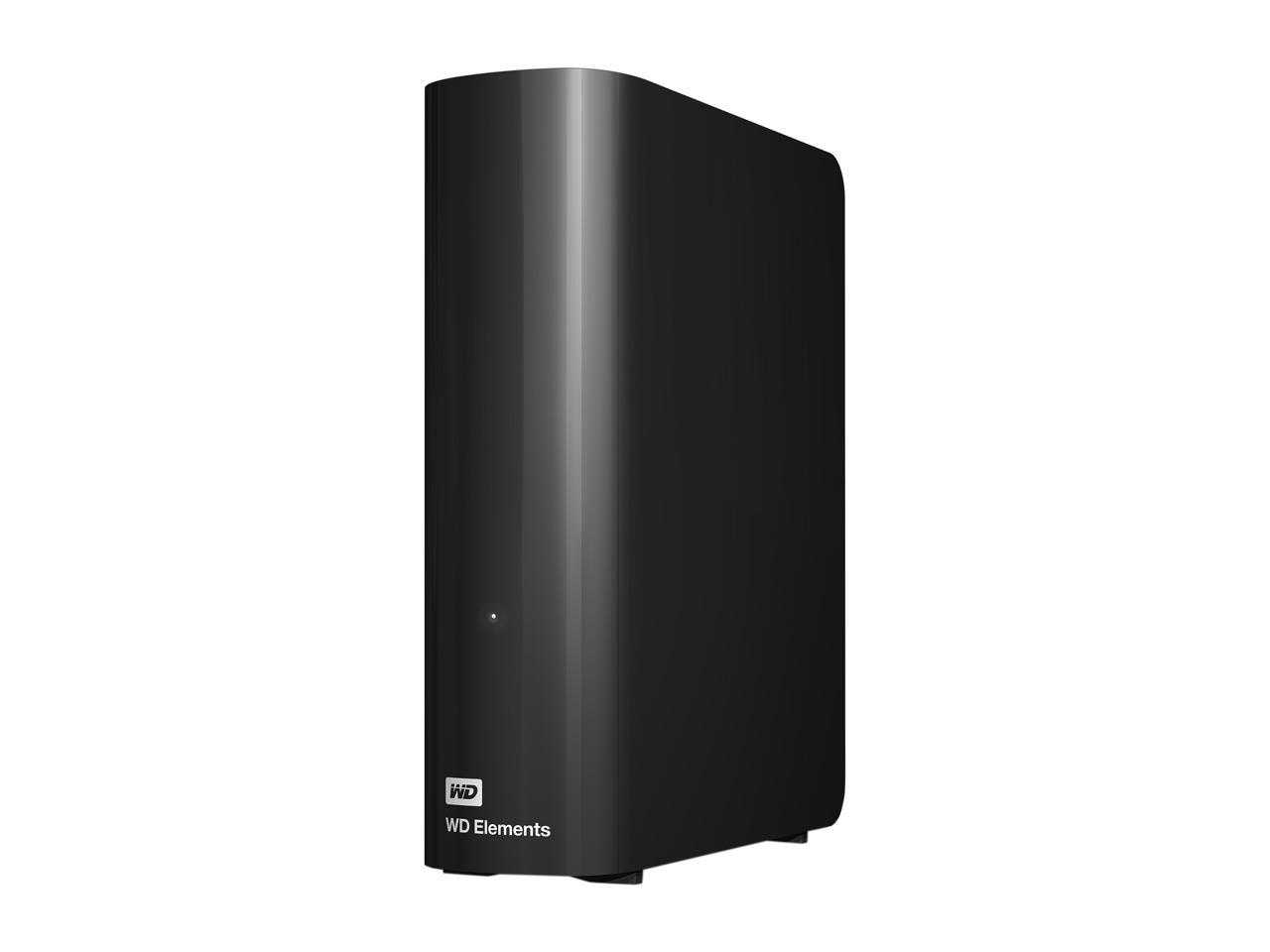 Numérique occidental, Disque dur de bureau Wd Elements 10 To USB 3.0 noir Wdbwlg0100Hbk-Nesn