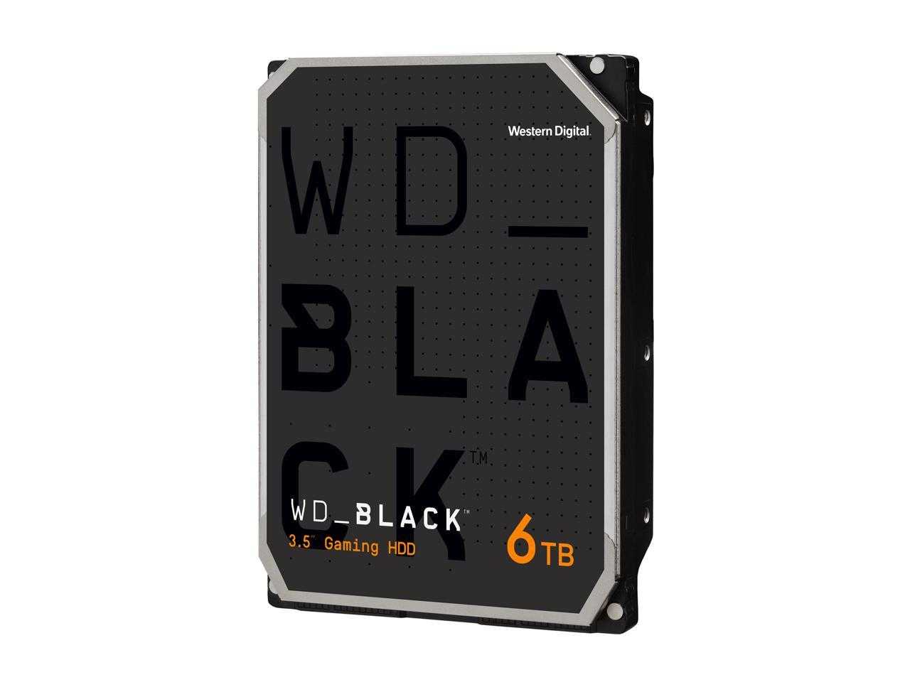 Numérique occidental, Disque dur de bureau performant Wd Black 6 To - 7 200 tr/min Sata 6 Gb/S 256 Mo de cache 3,5 pouces - Wd6003Fzbx