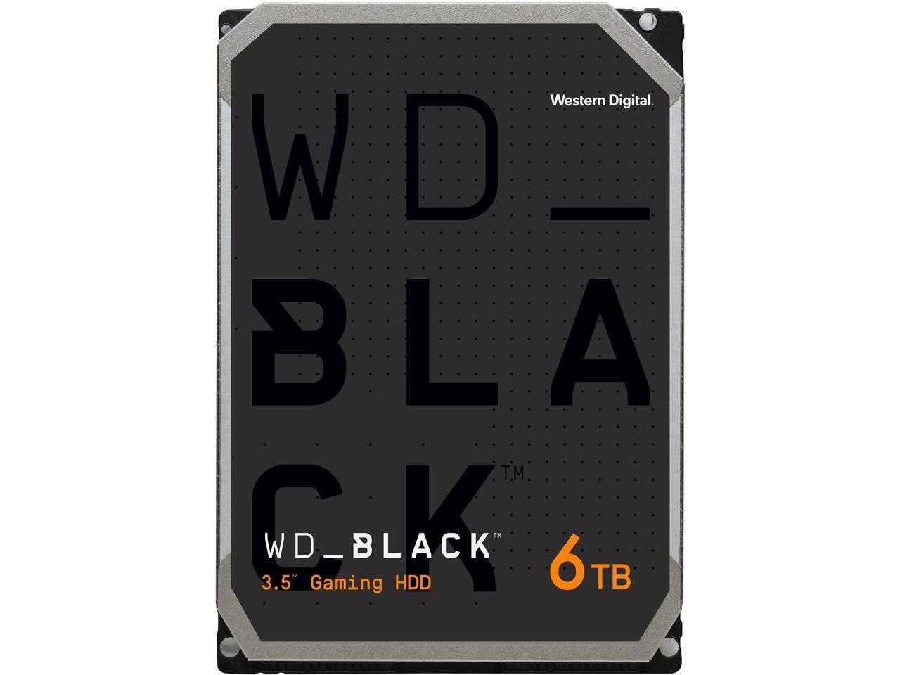 Numérique occidental, Disque dur de bureau performant Wd Black 6 To - 7 200 tr/min Sata 6 Gb/S 256 Mo de cache 3,5 pouces - Wd6003Fzbx