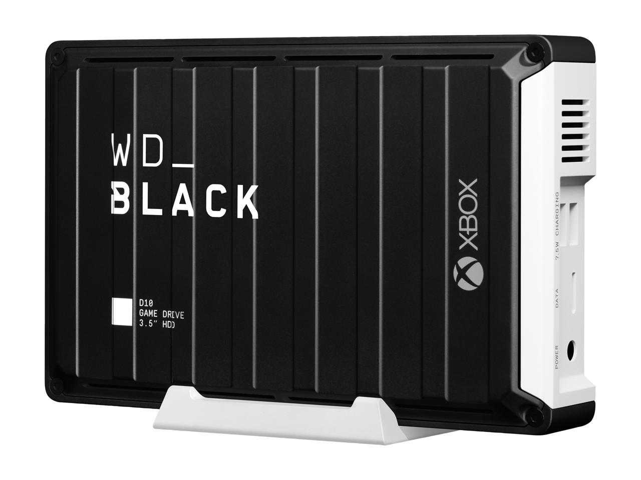 Numérique occidental, Disque dur externe portable Wd Black 12 To D10 Game Drive pour Xbox USB 3.2 (Wdba5E0120Hbk-Nesn)