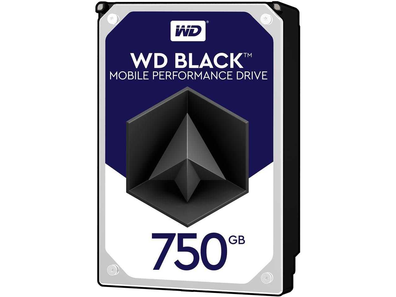 Numérique occidental, Disque dur mobile Wd Black 750 Go Performance - 7200 tr/min Sata 6 Go/s 16 Mo de cache 2,5 pouces - Wd7500Bpkx