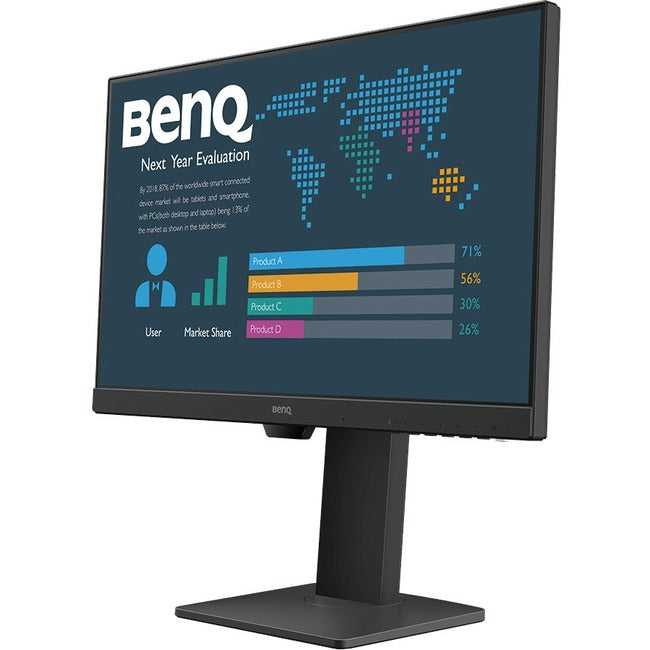 BENQ AMERICA CORP., Entreprise, Noir, 23,8, Ips, 1920 x 1080, HDMI (V1.4) ; USB C,, USB-C, 72 % Ntsc, USB-C, Hdm