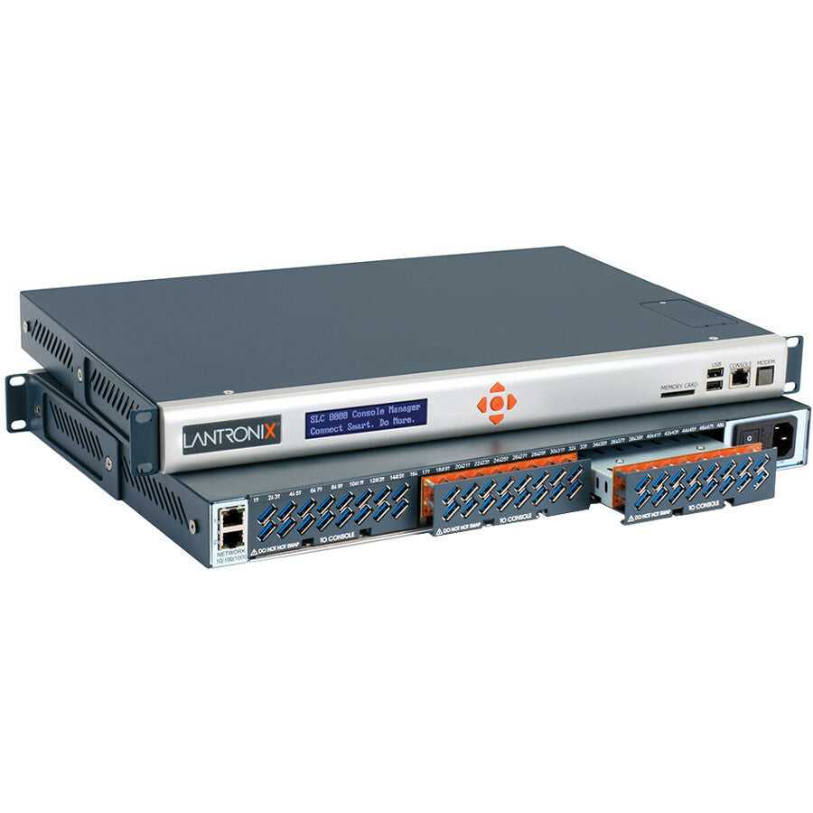 Lantronix, Inc., Gestionnaire de console Slc8000 Adv, Rj45 32 ports série double SFP/AC PSU