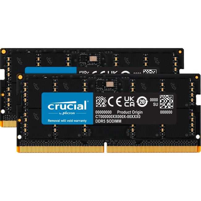 Micron Technology, Inc., Kit de mémoire Crucial 64 Go (2 x 32 Go) Ddr5 Sdram