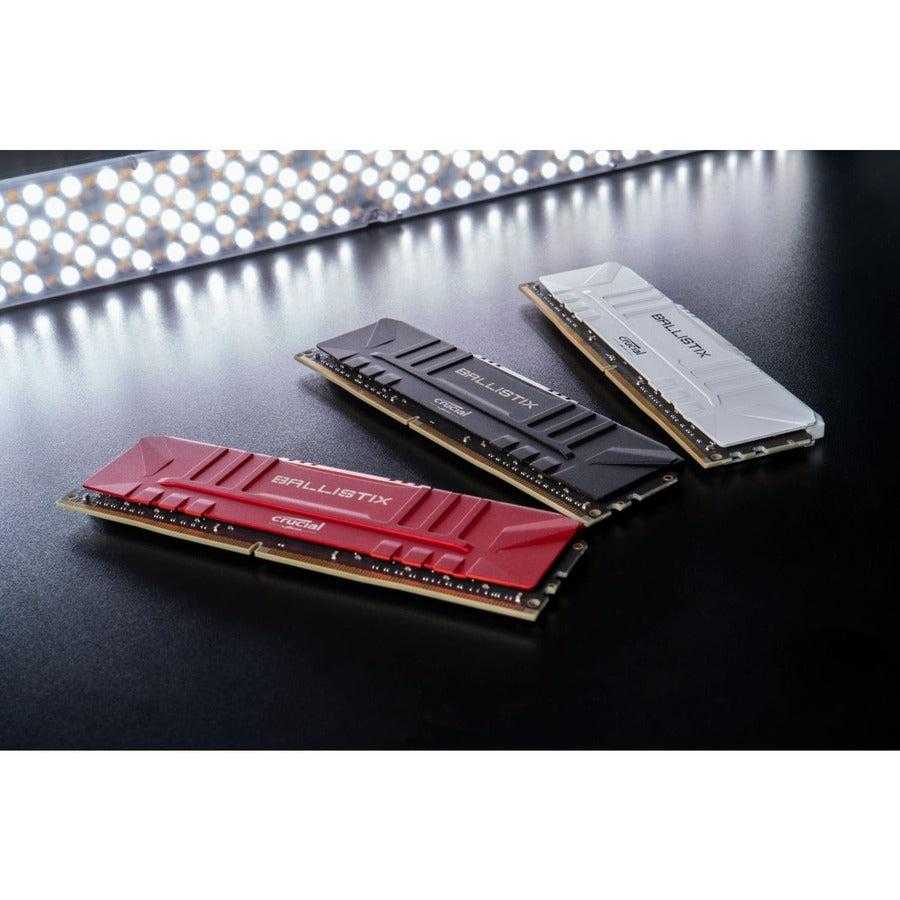 Crucial, Kit de mémoire Crucial Ballistix Ddr4-2666 16 Go (2 x 8 Go)/1 Go x 64 Cl16 (blanc)