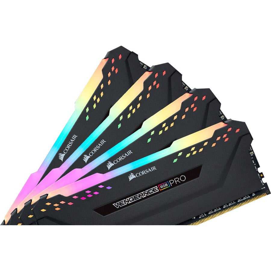 CORSAIRE XMS, Kit de module de mémoire Corsair Vengeance Rgb Pro 32 Go Ddr4 Sdram Cmw32Gx4M4D3600C18