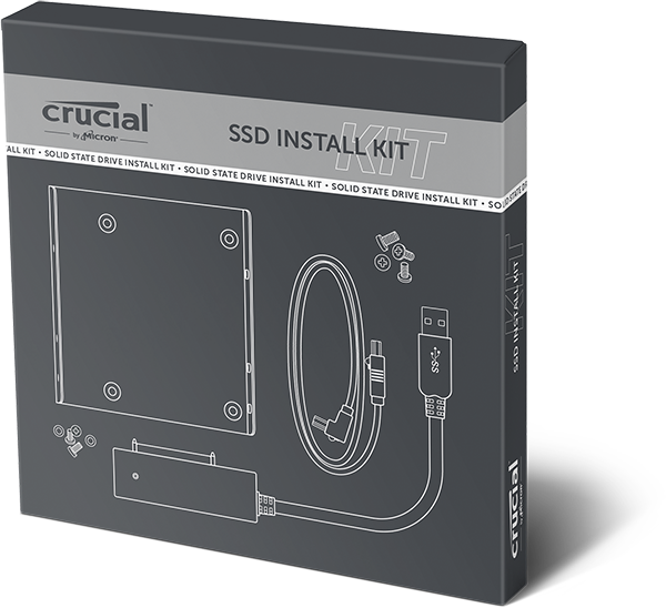 MICRON, Kit d'installation Crucial pour SSD interne de 2,5 pouces