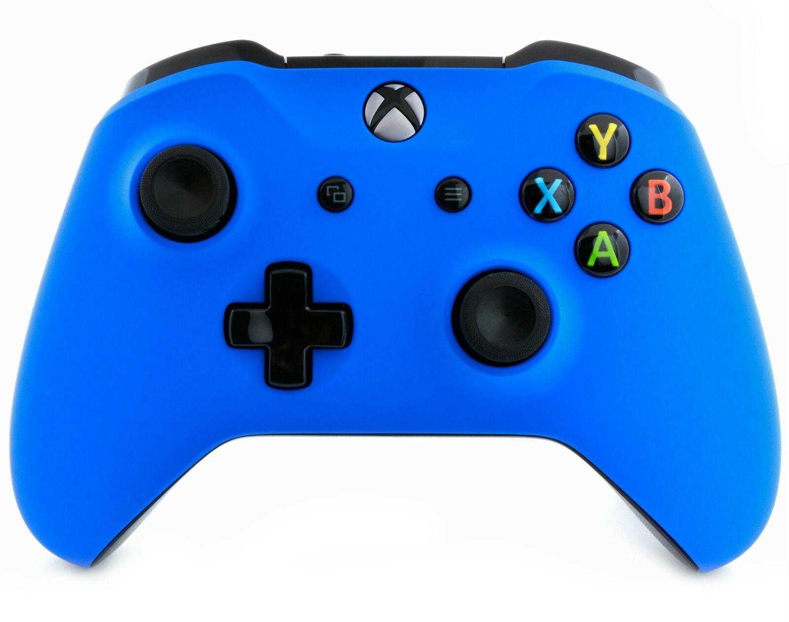 TeciSoft, Manette sans fil Xbox - Bleu | Toucher doux | Poignée ajoutée pour le gameplay