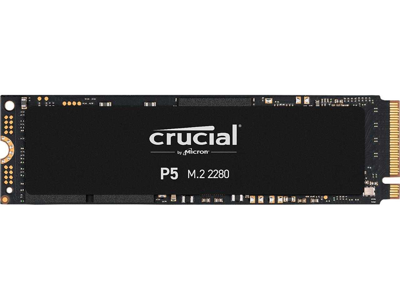 Crucial, SSD interne Crucial P5 1 To 3D Nand Nvme, jusqu'à 3 400 Mb/s - Ct1000P5Ssd8